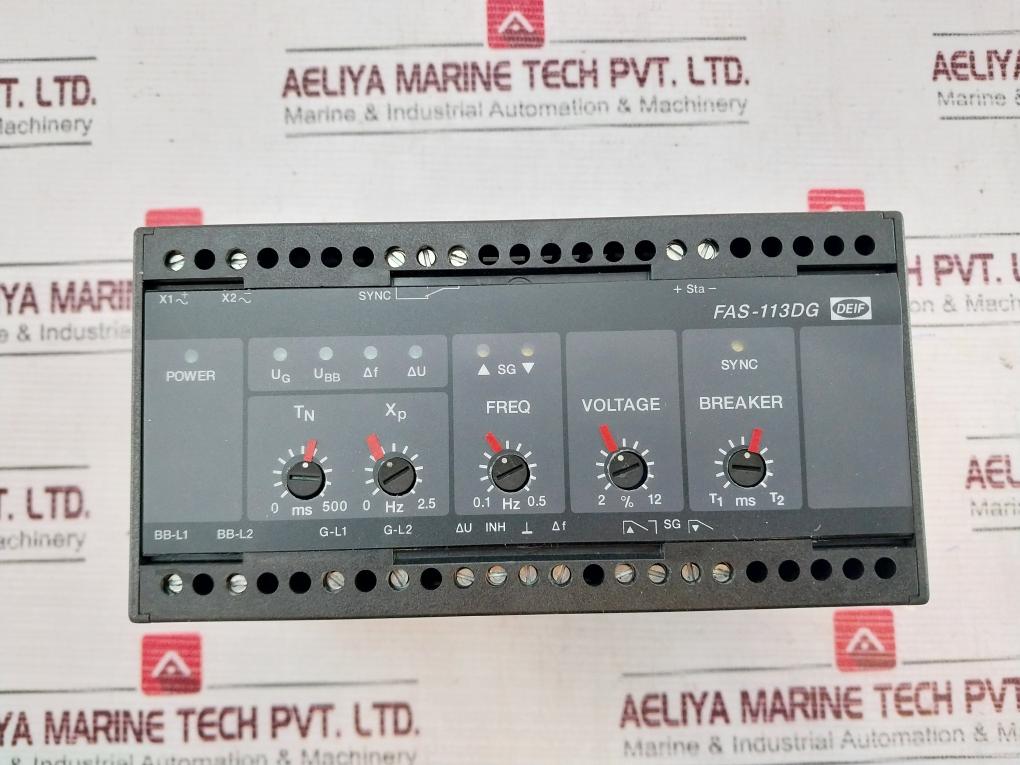 Deif Fas-113Dg Synchroniser Controller 110Vac