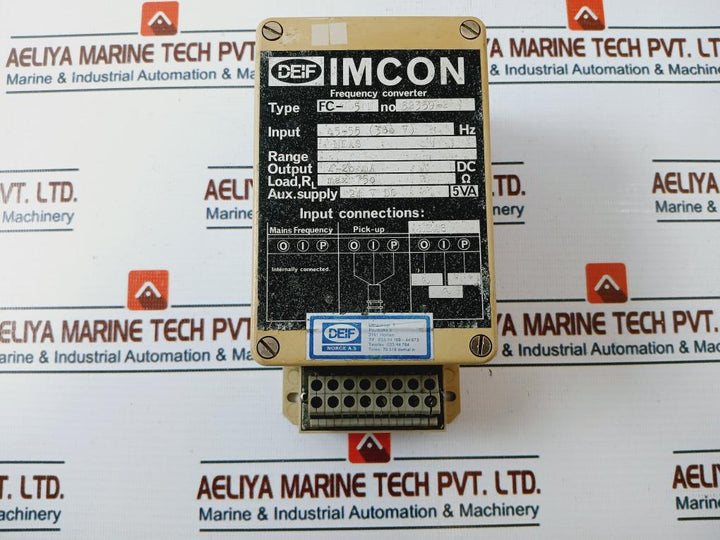 Deif FC-5N Frequency Converter 24V DC 5VA