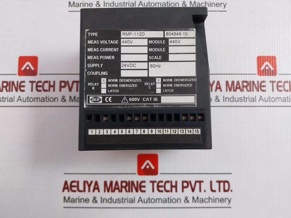 Deif Frequency Relay 24Vdc Rmf-112D