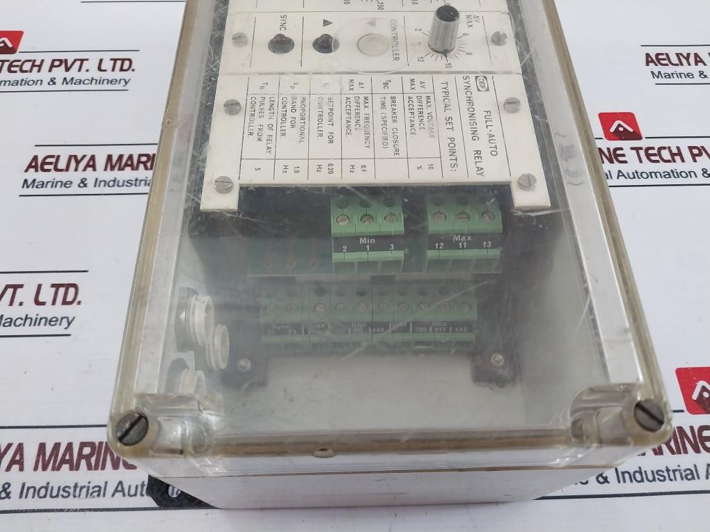 Deif Full-auto Synchronising Relay 200Ms 400Ms Max Voltage 10%
