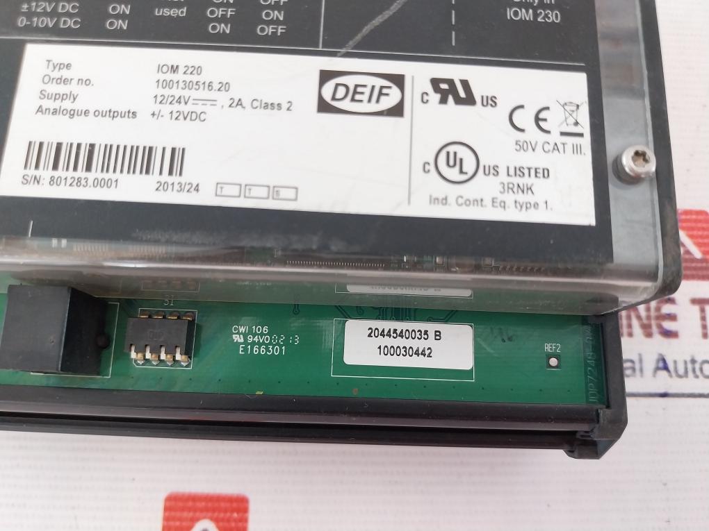 Module Identification Iom Deif Iom 220 Analog Output Module 12/24V, 2A, Class 2 – Aeliya Marine Tech