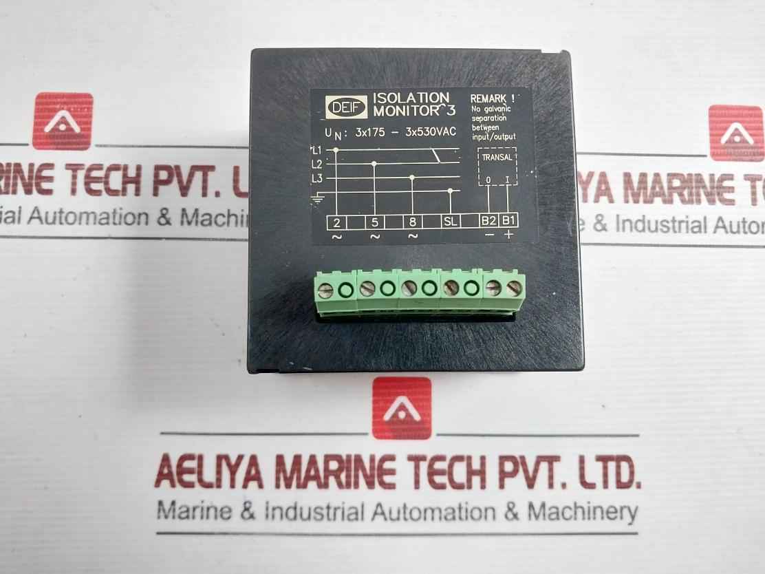 Deif Isolation Monitor 0 To 10∞ M Ohm 3X175-3X530Vac