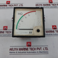 Deif 0-10∞ MΩ Analog Panel Meter Isolation Monitor 3 250KΩ