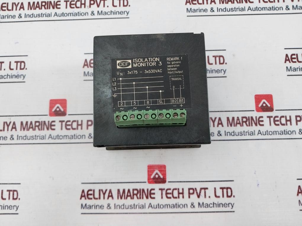 Deif 0-10∞ MΩ Analog Panel Meter Isolation Monitor 3 250KΩ