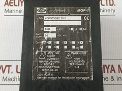 Mgp-1 Multi-line Hmi Control Panel Deif 24Vdc 6W