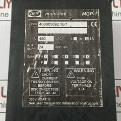 Mgp-1 Multi-line Hmi Control Panel Deif 24Vdc 6W