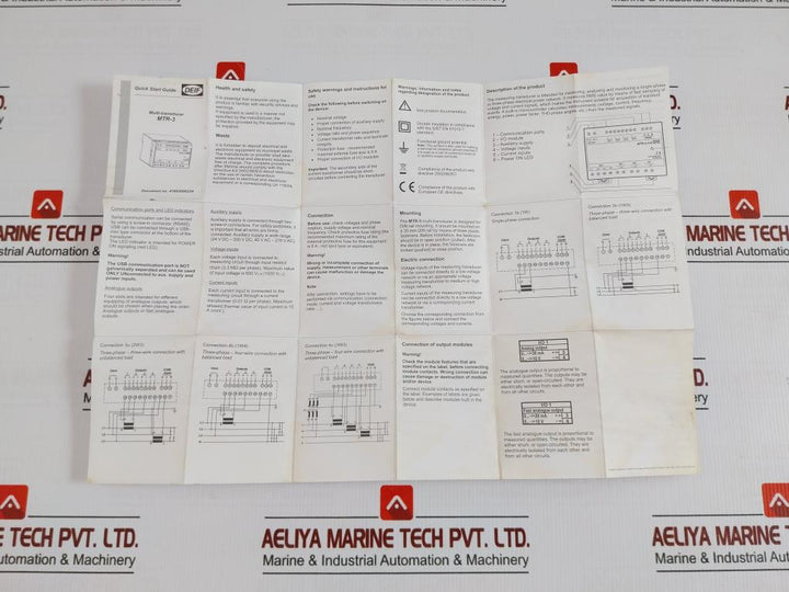 Deif Multi-transducer 500V 5A 50-60Hz Part No Mtr-3F-215