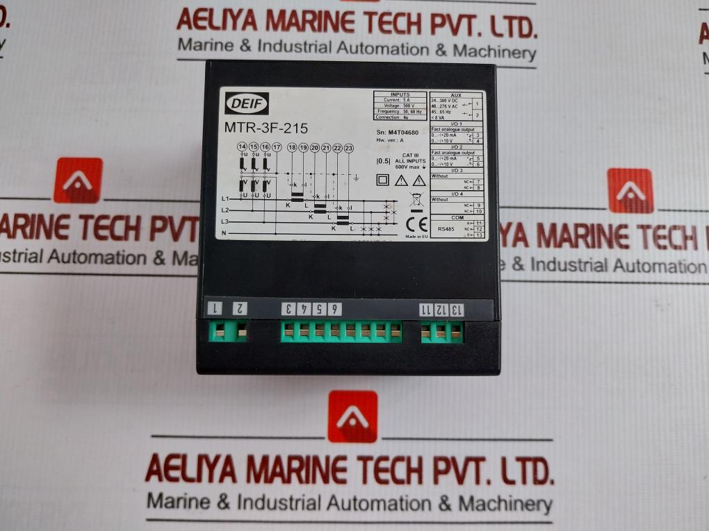 Deif Multi-transducer 500V 5A 50-60Hz Part No Mtr-3F-215