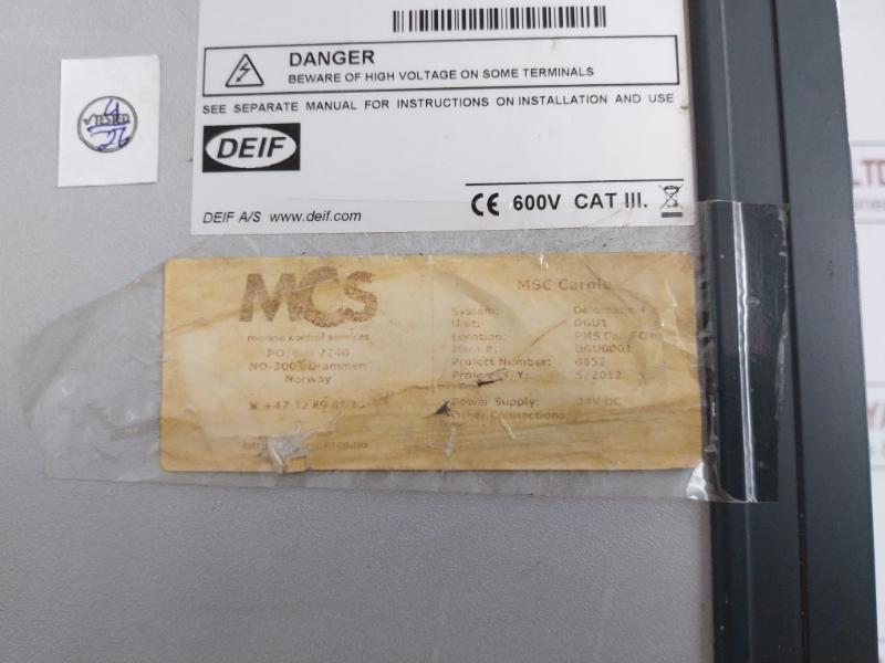 Deif Multifunction Pms Control System Delomatic 4 Part No Dgu 0001