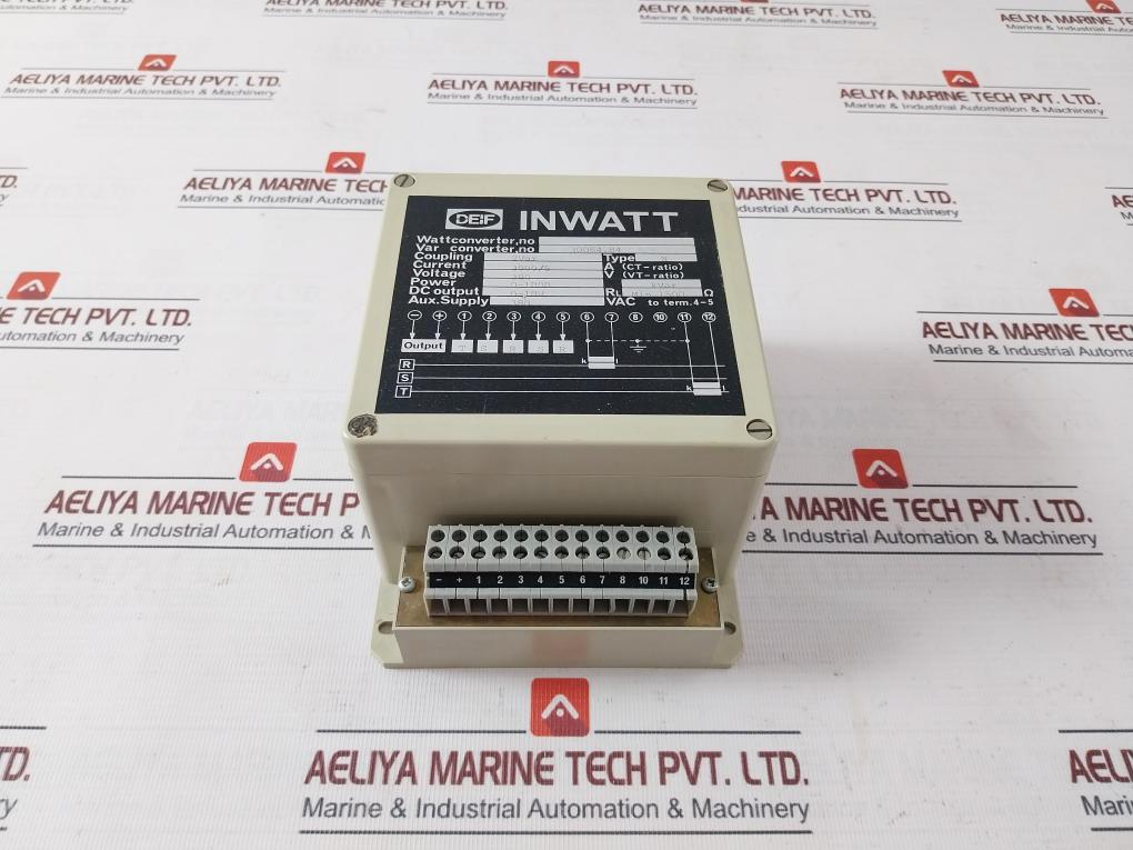 Deif N Inwatt Var Converter 30084.84-25 2Var 3000/5 A 380 V 0-1000 Kvar 1500 Ω