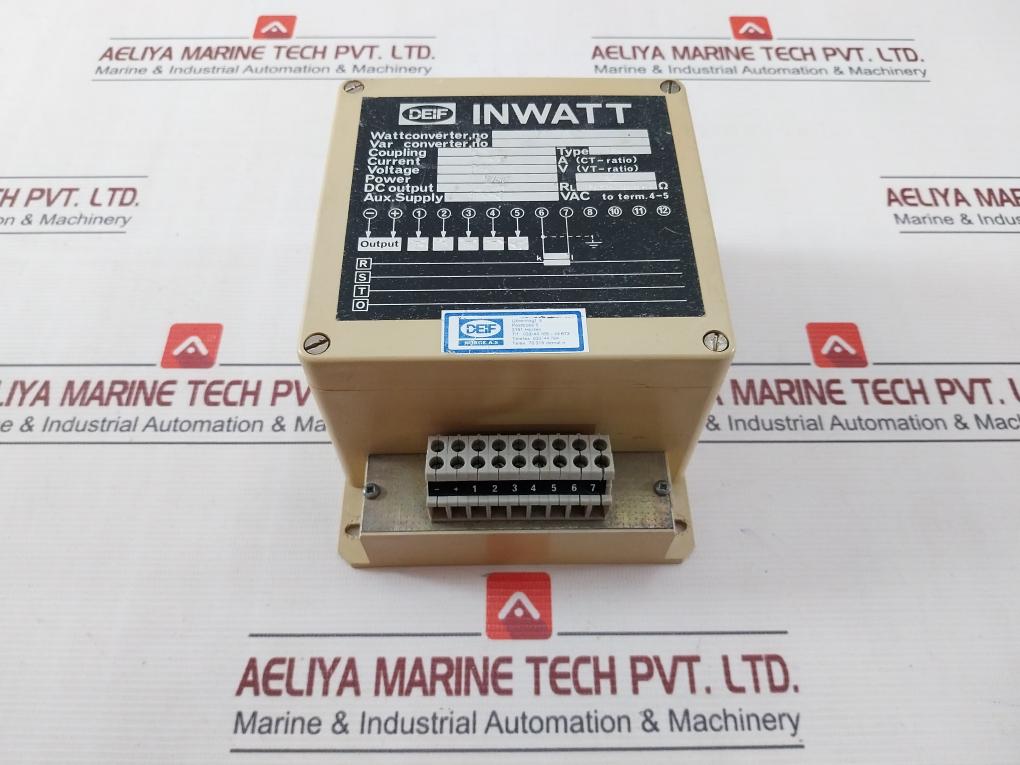 Deif Ngs Watt Converter 750/1 A 440V 0-250Kw 1500Ohm