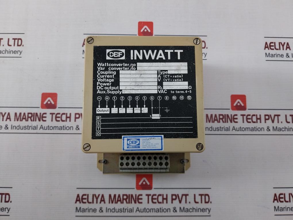Deif Ngs Watt Converter 750/1 A 440V 0-250Kw 1500Ohm