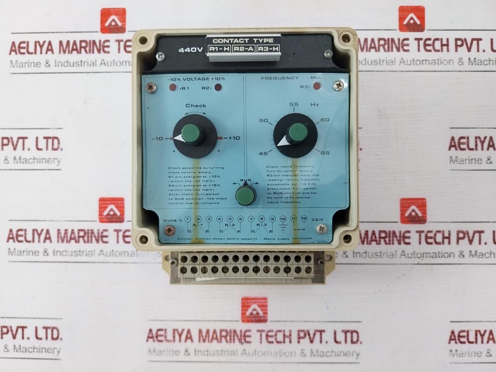Deif Nvfa-1 Contact Type R1-h R2-a R3-h 45-65 Hz