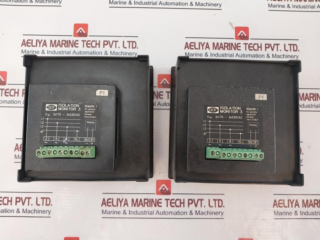 Deif 0-10 ∞ MΩ Ri 250KΩ Analog Panel Meter Isolation Monitor 3