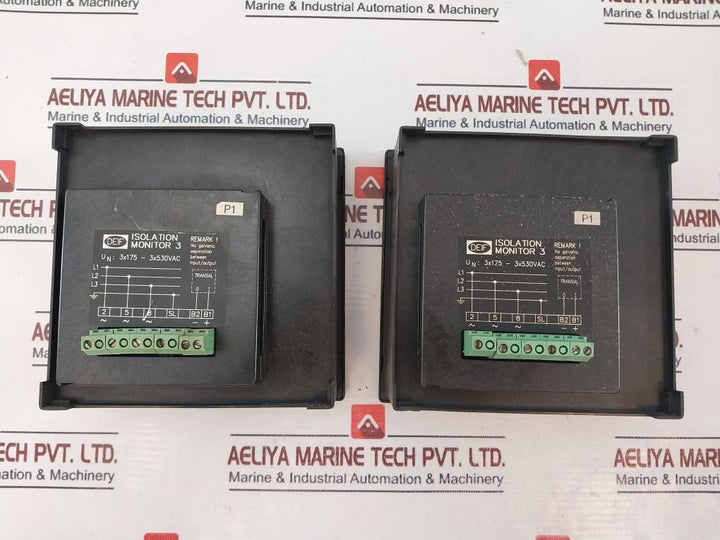 Deif 0-10 ∞ MΩ Ri 250KΩ Analog Panel Meter Isolation Monitor 3