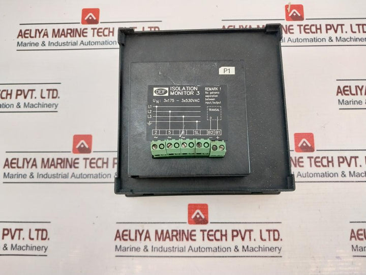 Deif 0-10 ∞ MΩ Ri 250KΩ Analog Panel Meter Isolation Monitor 3