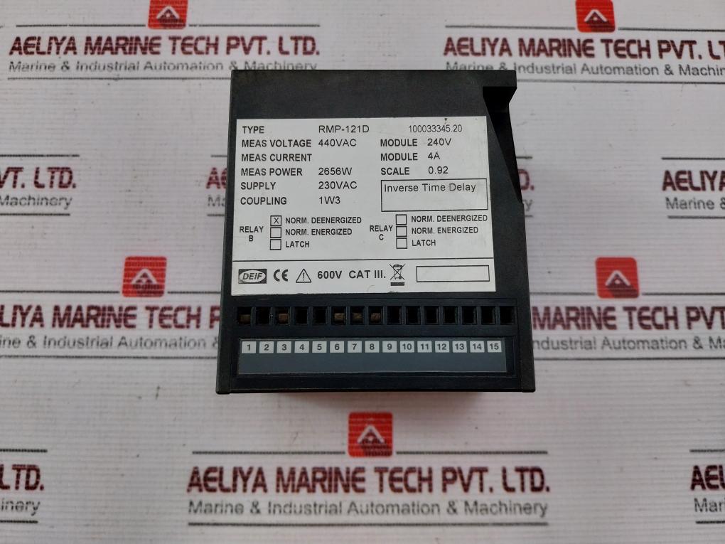 Deif Rmp-121D Inverse Time Delay 440V Ac