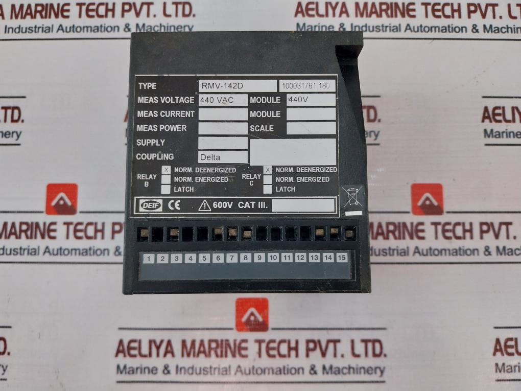 Deif Rmv-142D Voltage Relay 440V
