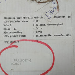 Deif Short Circuit Relay 24Vdc Rmc-111D