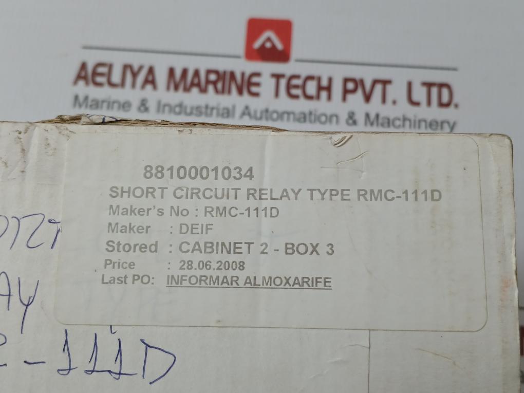 Deif Short Circuit Relay 24Vdc Rmc-111D