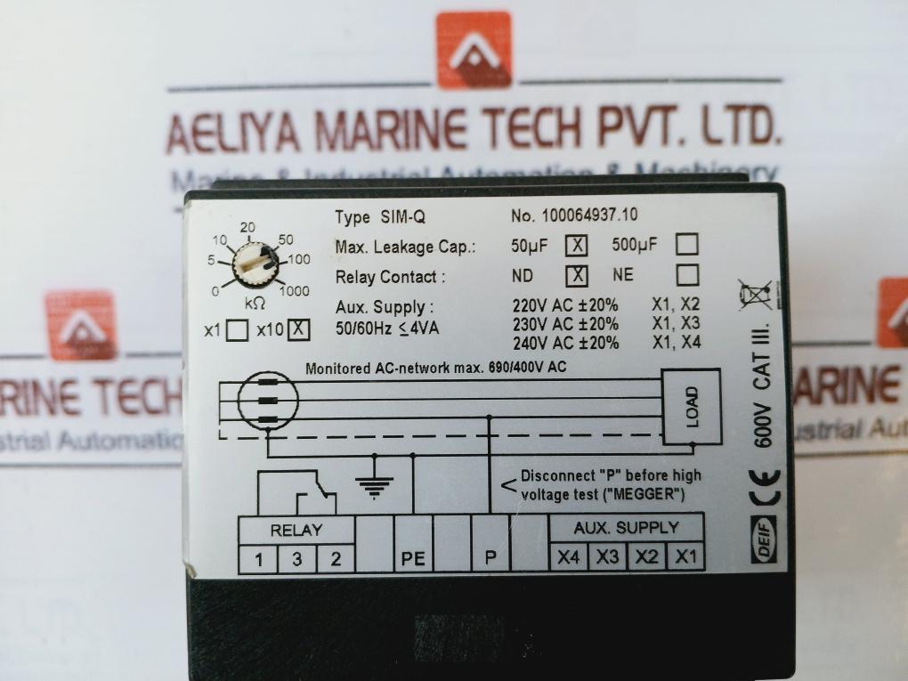 Deif Sim-q Insulation Monitor 100064937.10