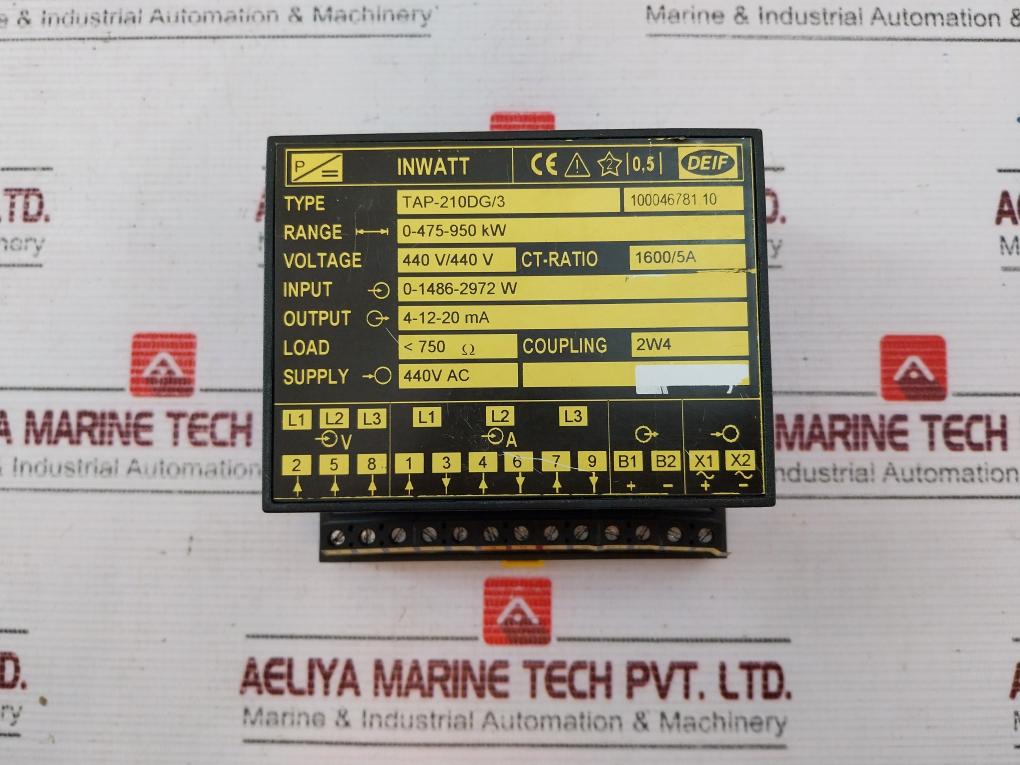 Deif Tap-210Dg/3 Inwatt Transducer 0-475-950 Kw