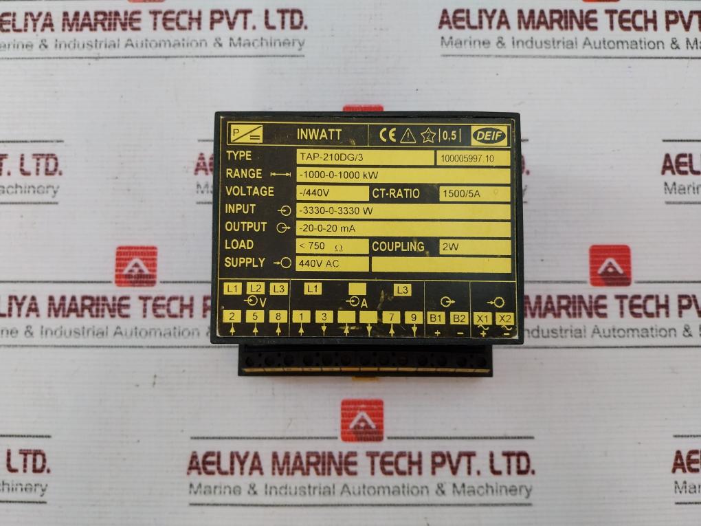 Deif Tap-210Dg/3 Inwatt Transducer 440V Ac , 1500/5A