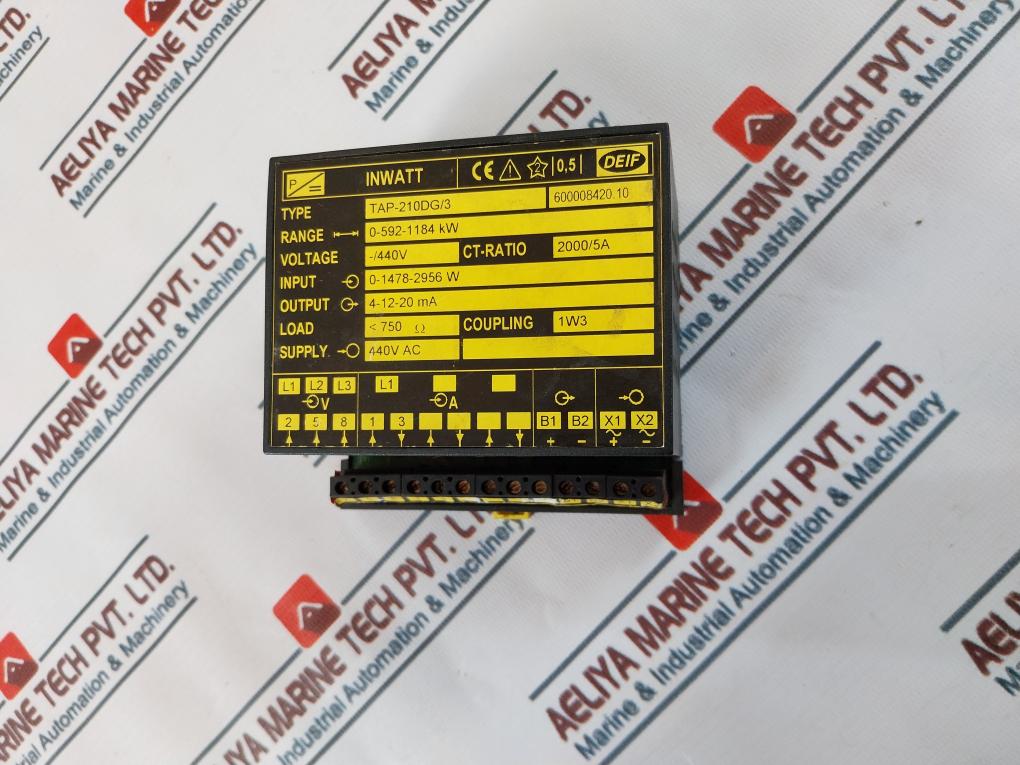 Deif Tap-210Dg/3 Inwatt Transducer 440V Ac