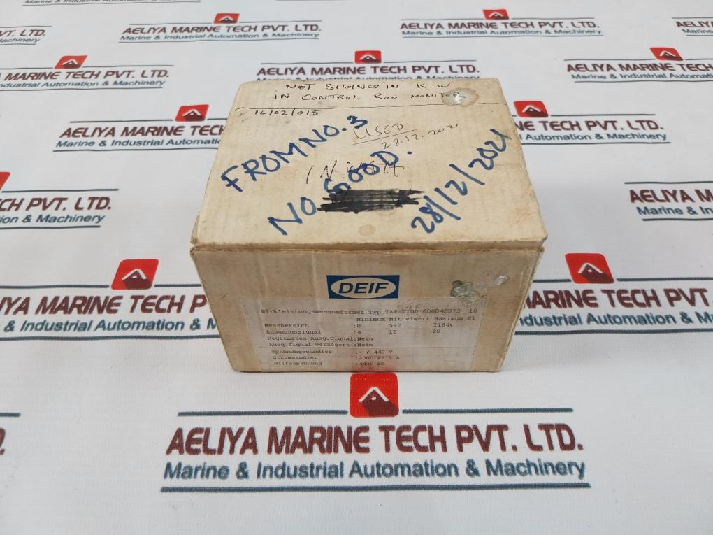 Deif Tap-210Dg/3 Inwatt Transducer 440V Ac