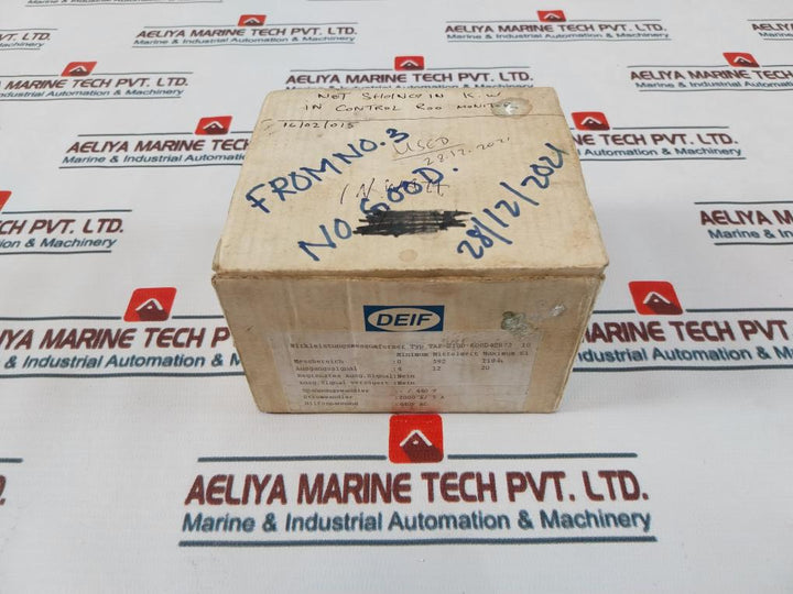 Deif Tap-210Dg/3 Inwatt Transducer 440V Ac
