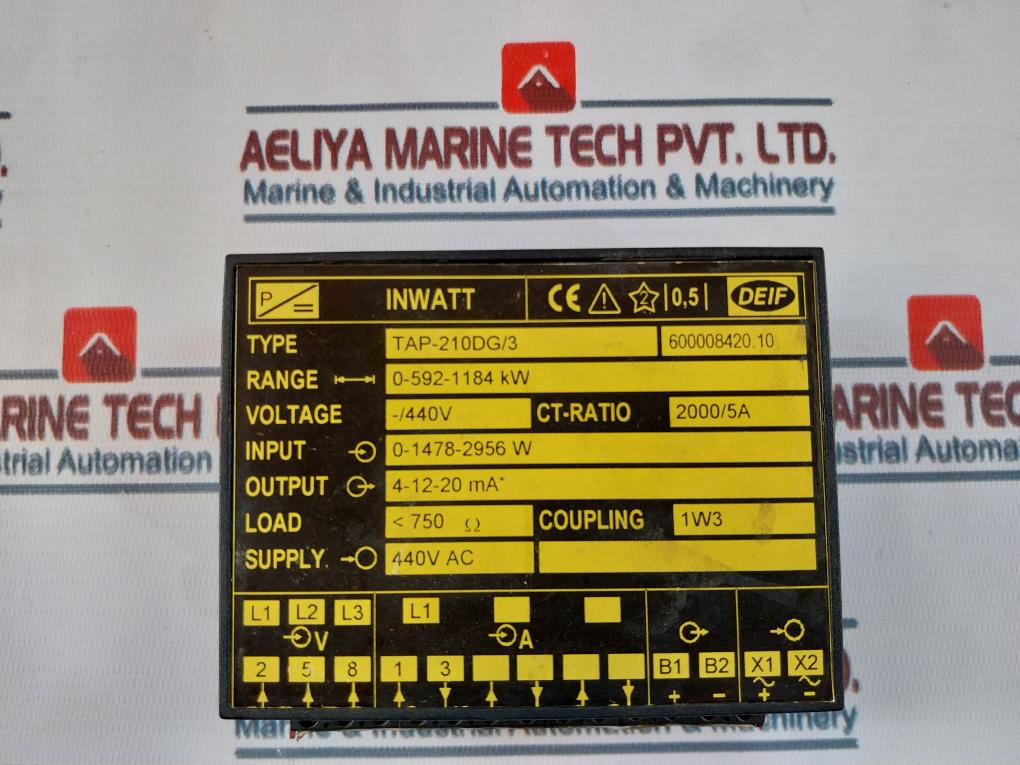 Deif Tap-210Dg/3 Inwatt Transducer 440V Ac