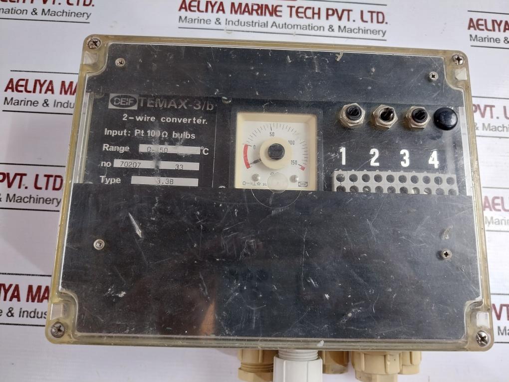 Deif Temax-3/B Temperature Transducer 2-wire Converter 13-36 Vdc 4-20 Ma