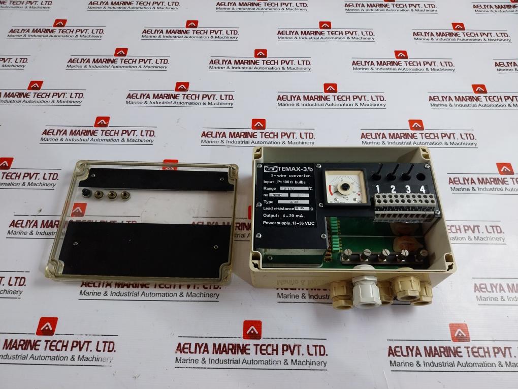 Deif Temax-3/B Temperature Transducer 2-wire Converter 13-36 Vdc 4-20 Ma