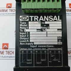 Deif Transal Dcv-2 Tb 10H Protection Relay Controller 110Vac 6Va