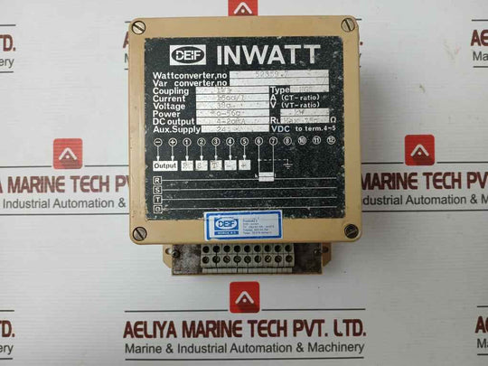 Deif Watt Converter Voltage Ngs - 380V Power - 0-560 Kw, Max 750 Ω