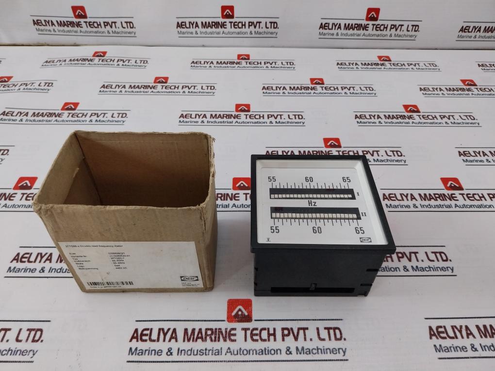DEIF 2FTQ96-X Double Reed Frequency Meter 55-65Hz CAT III 300V/CAT II 600V Max