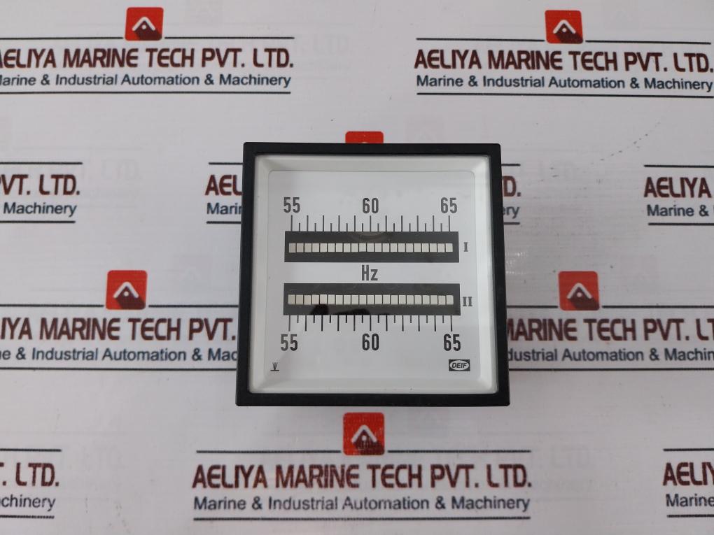 DEIF 2FTQ96-X Double Reed Frequency Meter 55-65Hz CAT III 300V/CAT II 600V Max