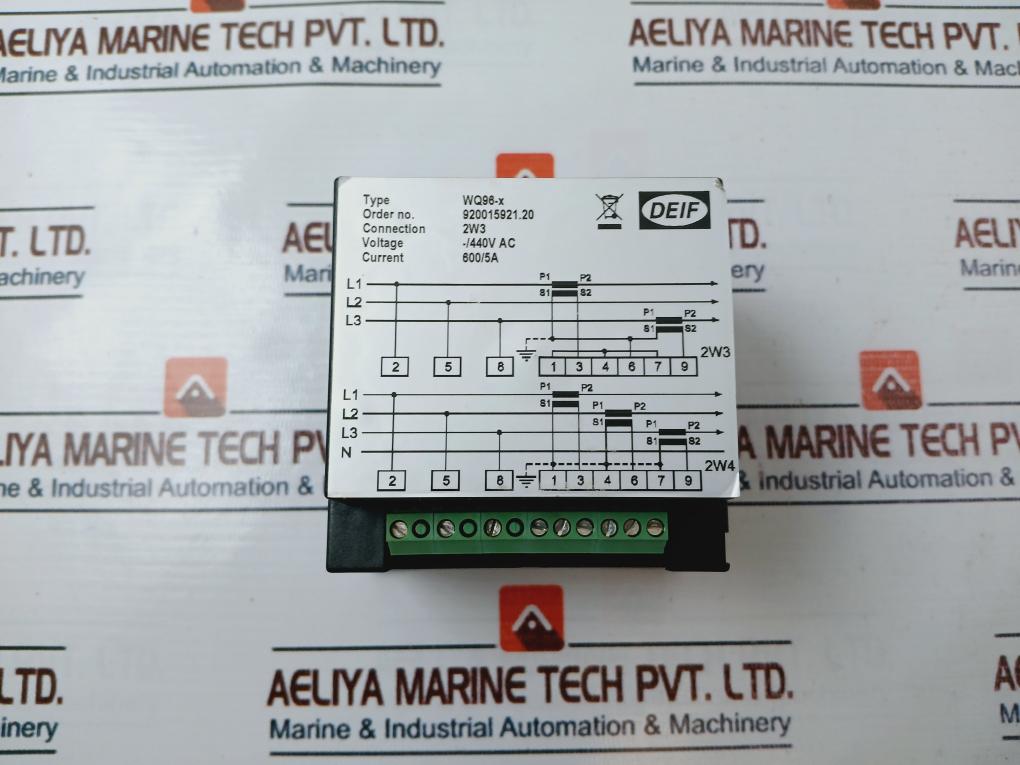 Deif Wq96-x Watt/Var Meter