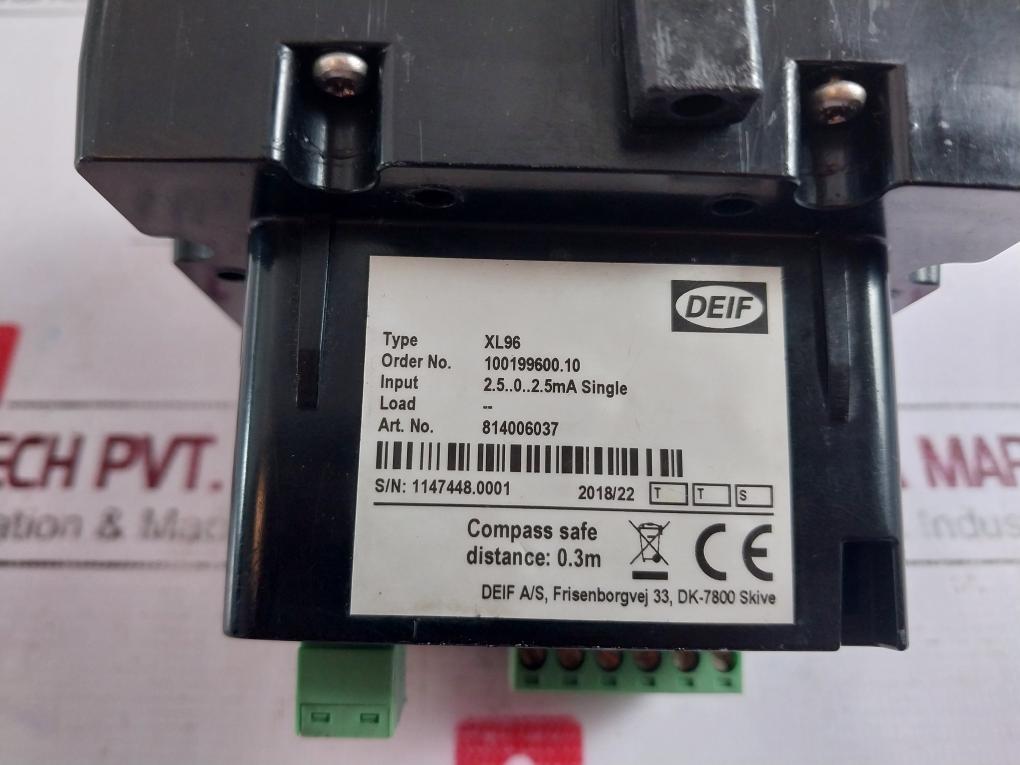 Deif Xl96 Rpm Meter 100199600.10