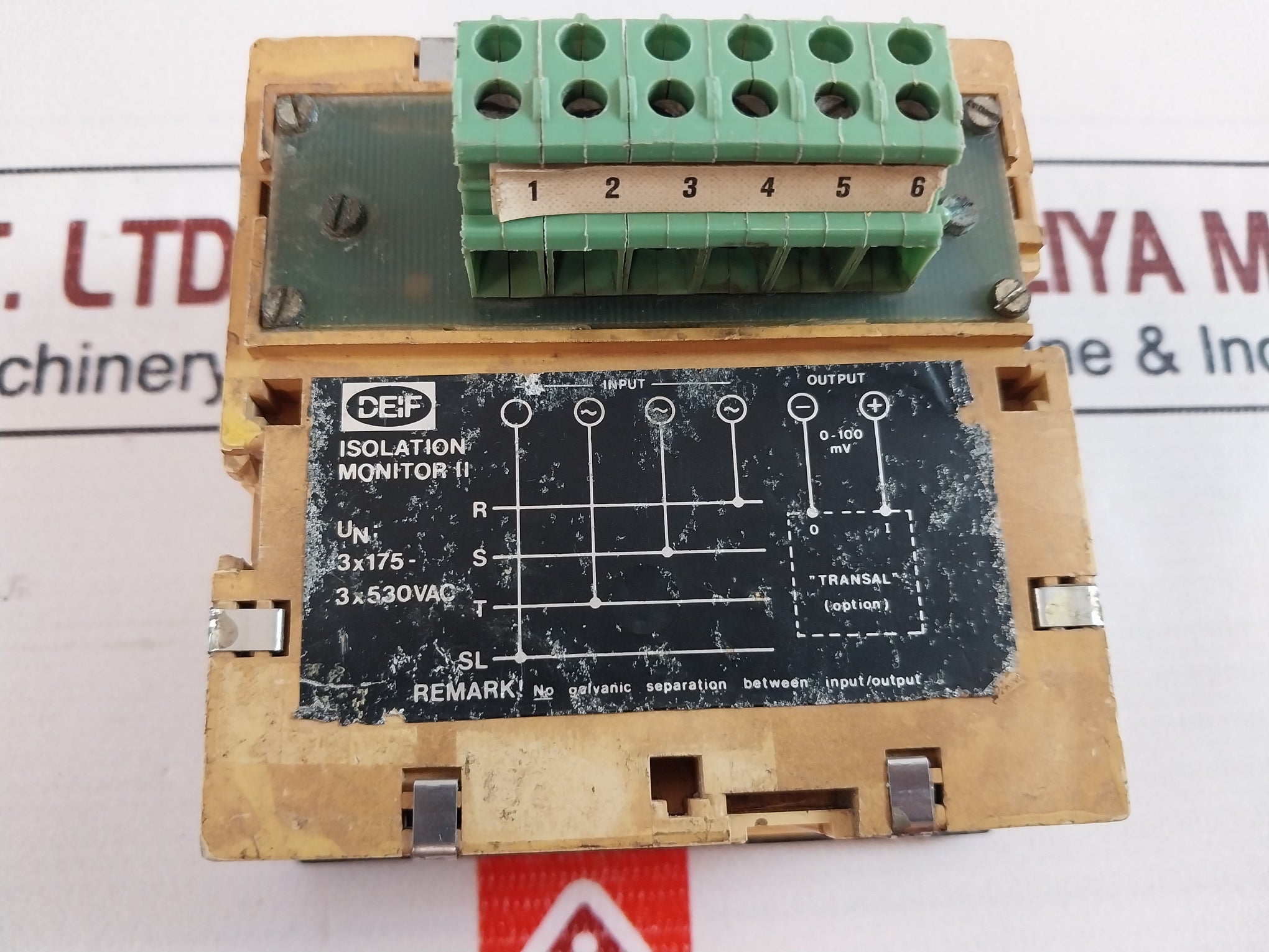 Deif 0-10 ? M? Insolation Monitor 250 K? Analog Panel Meter