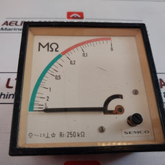 Deif 0-10 ? M? Insolation Monitor 250 K? Analog Panel Meter