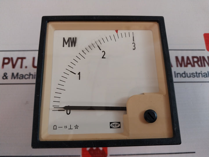 Deif 0-3 Mw Analog Voltage Meter 690/100v