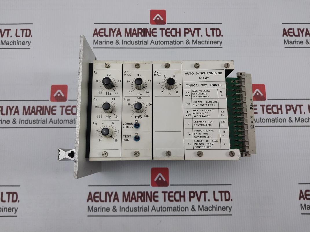 Deif Fas-2R Auto Synchronizing Relay 17D.4.7B 3.48.08-11