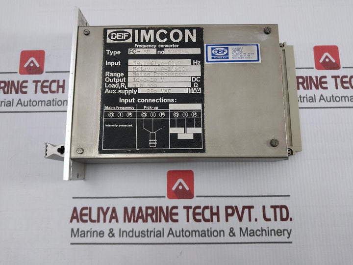 Deif Fc- 5R Frequency Converter Delay 0.4-1 Sec 220Vac 5Va