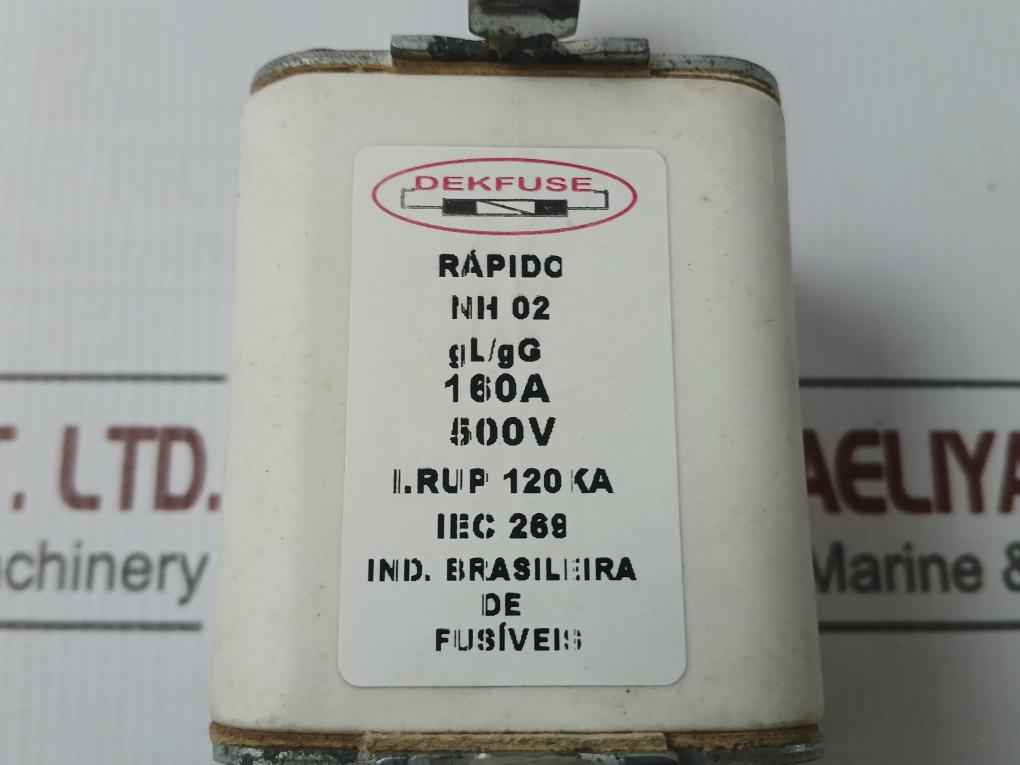Dekfuse Nh 02 Hrc Fuse Gl/Gg 160A 500V 120Ka