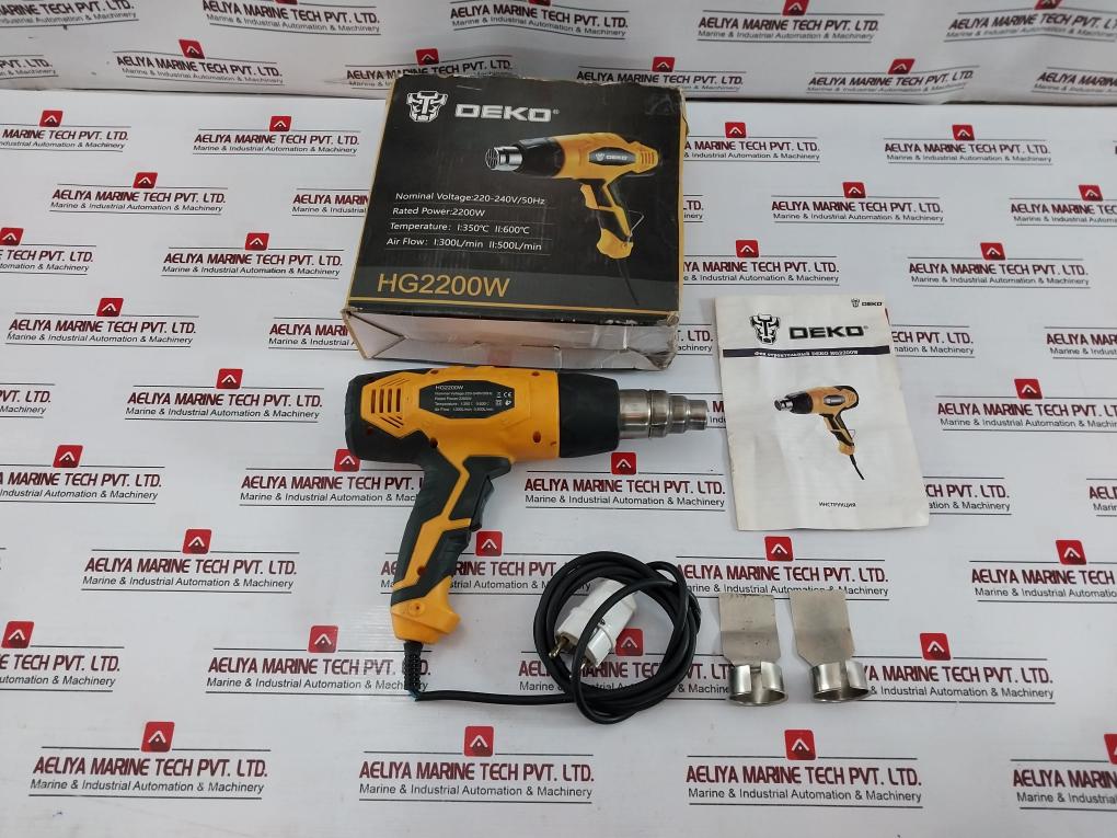 Deko Hg 2200W Construction Hair Dryer 220-240V 50Hz 063-4200