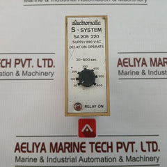 Delay-on-operate Timer Relay 30-600 Sec Electromatic Sa 205 220