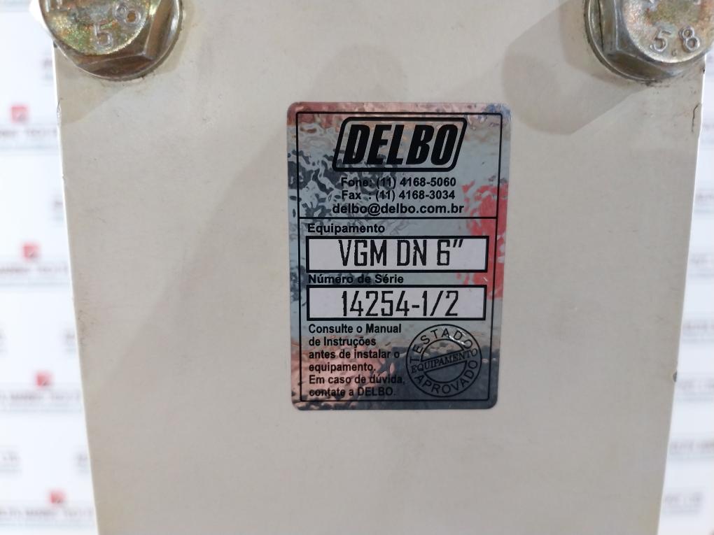 Delbo Vgm Dn 6" Edge Gate Valve Assembly Dn 150