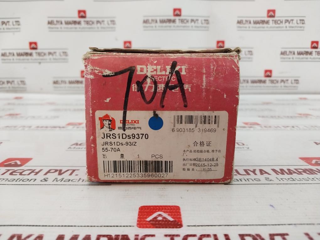 Delixi Electric Jrs1Ds-93 Thermal Overload Relay 660V 55-70A Iec 60947-4-1
