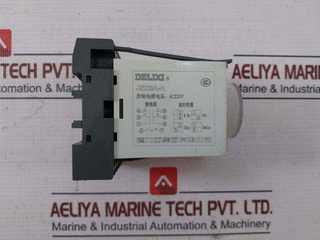 Delixi Jsz3A-a Conversion Time Relay Module With Base Tp28X-e Ac 220V
